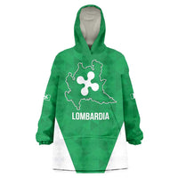 Personalized Italy Lombardy Wearable Blanket Hoodie Inspiration Flags Style