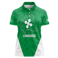 Personalized Italy Lombardy Women Polo Shirt Inspiration Flags Style