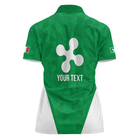 Personalized Italy Lombardy Women Polo Shirt Inspiration Flags Style