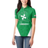 Personalized Italy Lombardy Women Polo Shirt Inspiration Flags Style