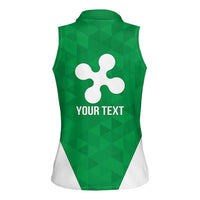 Personalized Italy Lombardy Women Sleeveless Polo Shirt Inspiration Flags Style