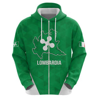 Personalized Italy Lombardy Zip Hoodie Inspiration Flags Style