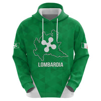Personalized Italy Lombardy Zip Hoodie Inspiration Flags Style