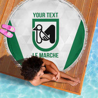 Personalized Italy Marche Beach Blanket Inspiration Flags Style
