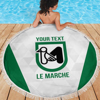 Personalized Italy Marche Beach Blanket Inspiration Flags Style