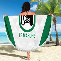 Personalized Italy Marche Beach Blanket Inspiration Flags Style