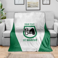 Personalized Italy Marche Blanket Inspiration Flags Style