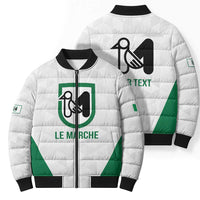 Personalized Italy Marche Bomber Puffer Jacket Inspiration Flags Style - Wonder Print Shop