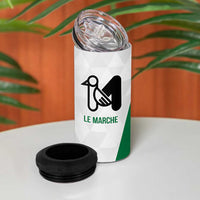 Personalized Italy Marche 4 in 1 Can Cooler Tumbler Inspiration Flags Style