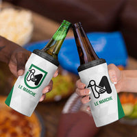 Personalized Italy Marche 4 in 1 Can Cooler Tumbler Inspiration Flags Style