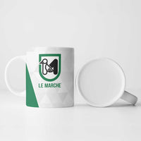 Personalized Italy Marche Ceramic Mug Inspiration Flags Style - Wonder Print Shop