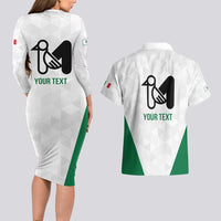 Personalized Italy Marche Couples Matching Long Sleeve Bodycon Dress and Hawaiian Shirt Inspiration Flags Style