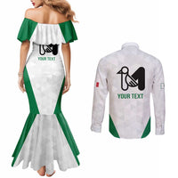 Personalized Italy Marche Couples Matching Mermaid Dress and Long Sleeve Button Shirt Inspiration Flags Style