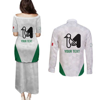 Personalized Italy Marche Couples Matching Puletasi and Long Sleeve Button Shirt Inspiration Flags Style