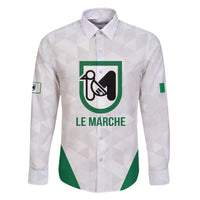 Personalized Italy Marche Family Matching Off The Shoulder Long Sleeve Dress and Hawaiian Shirt Inspiration Flags Style