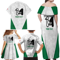 Personalized Italy Marche Family Matching Off Shoulder Maxi Dress and Hawaiian Shirt Inspiration Flags Style