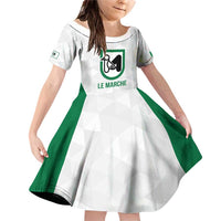 Personalized Italy Marche Family Matching Off Shoulder Short Dress and Hawaiian Shirt Inspiration Flags Style