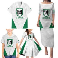 Personalized Italy Marche Family Matching Puletasi and Hawaiian Shirt Inspiration Flags Style