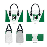 Personalized Italy Marche Leather Bag Inspiration Flags Style - Wonder Print Shop