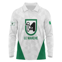 Personalized Italy Marche Long Sleeve Polo Shirt Inspiration Flags Style