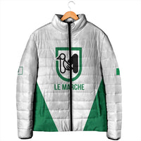 Personalized Italy Marche Padded Jacket Inspiration Flags Style - Wonder Print Shop
