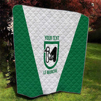 Personalized Italy Marche Quilt Inspiration Flags Style