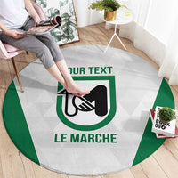 Personalized Italy Marche Round Carpet Inspiration Flags Style