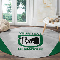 Personalized Italy Marche Round Carpet Inspiration Flags Style