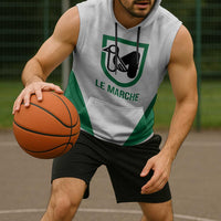 Personalized Italy Marche Sleeveless Hoodie Inspiration Flags Style - Wonder Print Shop