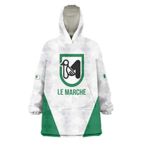 Personalized Italy Marche Wearable Blanket Hoodie Inspiration Flags Style