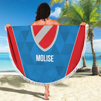 Personalized Italy Molise Beach Blanket Inspiration Flags Style