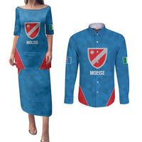 Personalized Italy Molise Couples Matching Puletasi and Long Sleeve Button Shirt Inspiration Flags Style