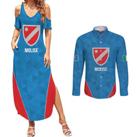 Personalized Italy Molise Couples Matching Summer Maxi Dress and Long Sleeve Button Shirt Inspiration Flags Style