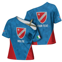 Personalized Italy Molise Cross Shoulder Shirt Inspiration Flags Style - Wonder Print Shop