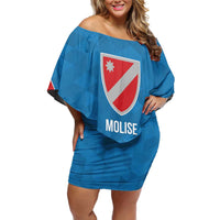 Personalized Italy Molise Off Shoulder Short Dress Inspiration Flags Style
