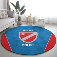 Personalized Italy Molise Round Carpet Inspiration Flags Style
