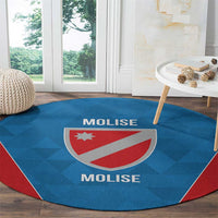 Personalized Italy Molise Round Carpet Inspiration Flags Style