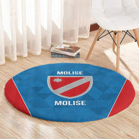 Personalized Italy Molise Round Carpet Inspiration Flags Style