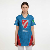 Personalized Italy Molise Scrub Top Inspiration Flags Style - Wonder Print Shop