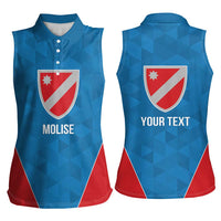 Personalized Italy Molise Women Sleeveless Polo Shirt Inspiration Flags Style