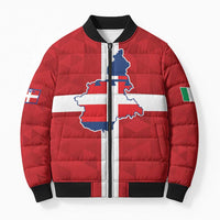 Personalized Italy Piedmont Bomber Puffer Jacket Inspiration Flags Style - Wonder Print Shop