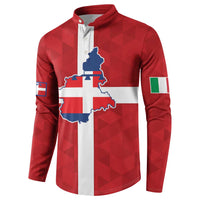 Personalized Italy Piedmont Button Sweatshirt Inspiration Flags Style