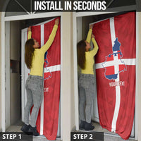 Personalized Italy Piedmont Door Cover Inspiration Flags Style - Wonder Print Shop