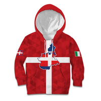 Personalized Italy Piedmont Kid Hoodie Inspiration Flags Style