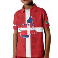 Personalized Italy Piedmont Kid Polo Shirt Inspiration Flags Style
