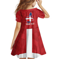 Personalized Italy Piedmont Kid Short Sleeve Dress Inspiration Flags Style