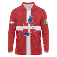 Personalized Italy Piedmont Long Sleeve Polo Shirt Inspiration Flags Style