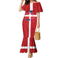 Personalized Italy Piedmont Mermaid Dress Inspiration Flags Style