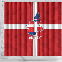 Personalized Italy Piedmont Shower Curtain Inspiration Flags Style