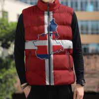 Personalized Italy Piedmont Sleeveless Puffer Jacket Inspiration Flags Style - Wonder Print Shop